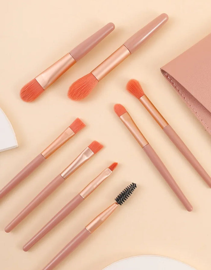 xixi Makeup Brush Set (LIGHT PINK) مجموعة فرش المكياج من شيشي - Princess Cosmetics Qatar
