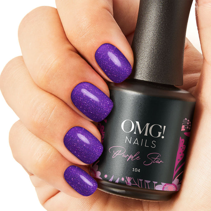 104 Purple Star Gel Polish