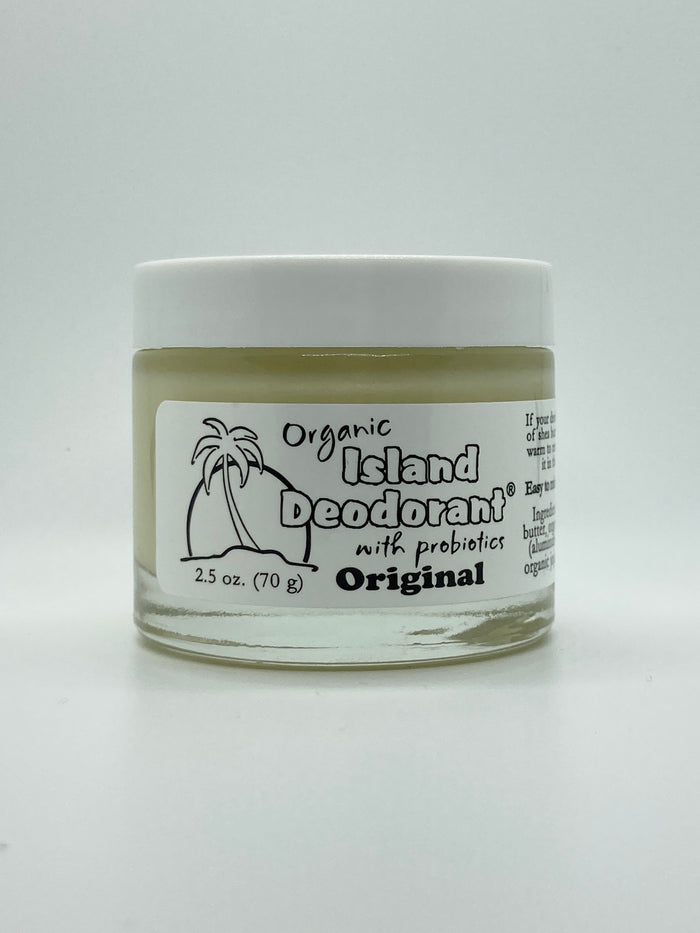 natural probiotic deodorant cream jar aluminum-free deodorant with probiotics Island Deodorant Original