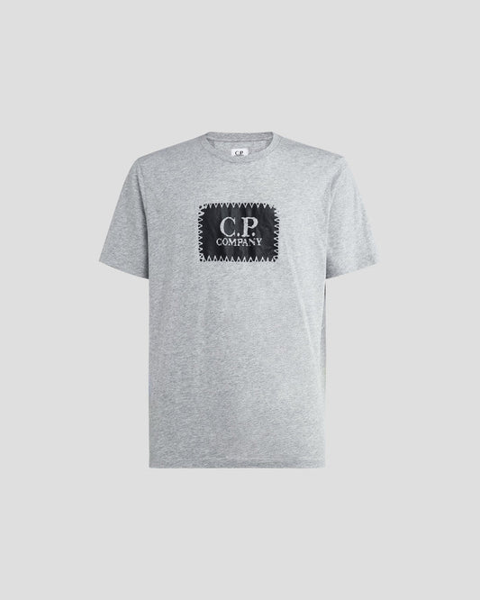 30/1 Jersey Label T-shirt Grey Melange