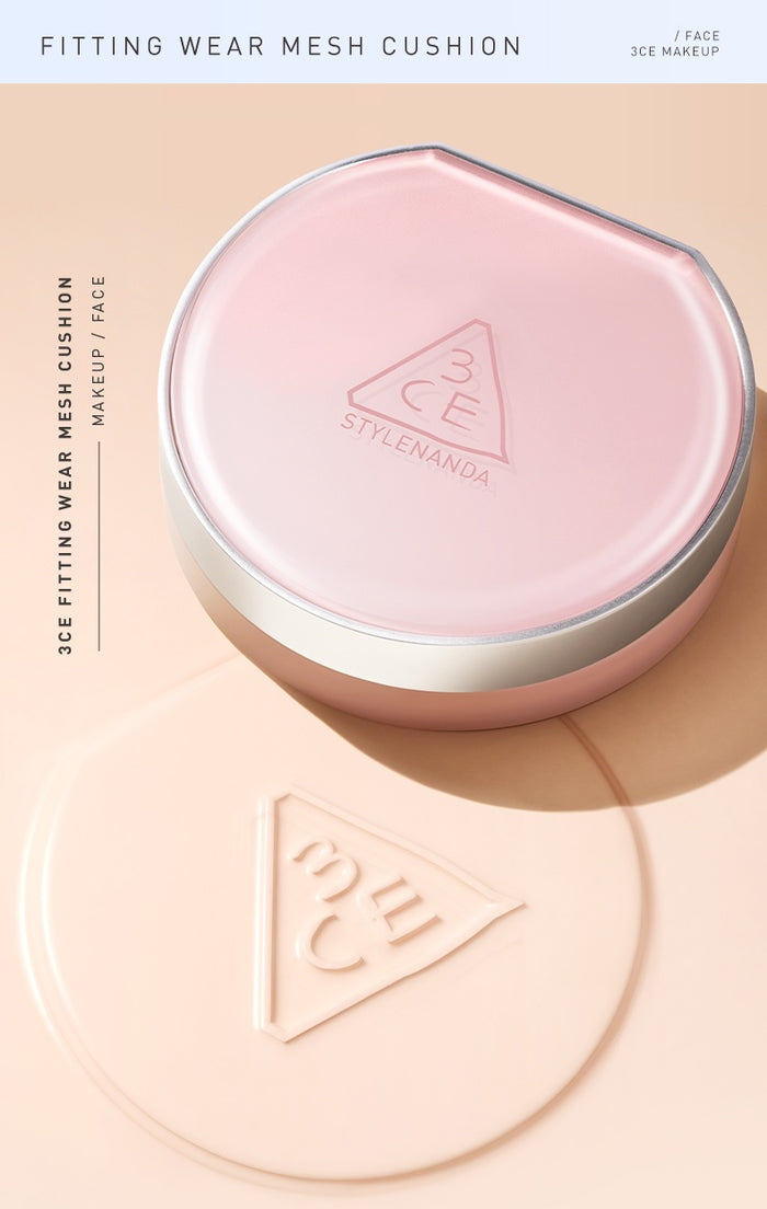 3CE Long-wear Fitting Wear Mesh Air Cushion Foundation With Refill T4773