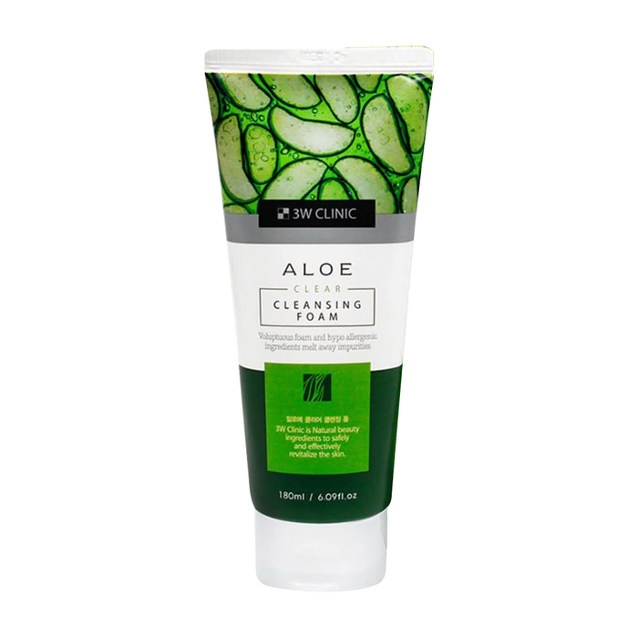 3W Clinic Aloe Clear Cleansing Foam - 180ml