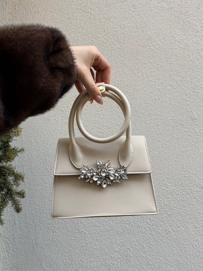 Borsa Jac Cream Jewels