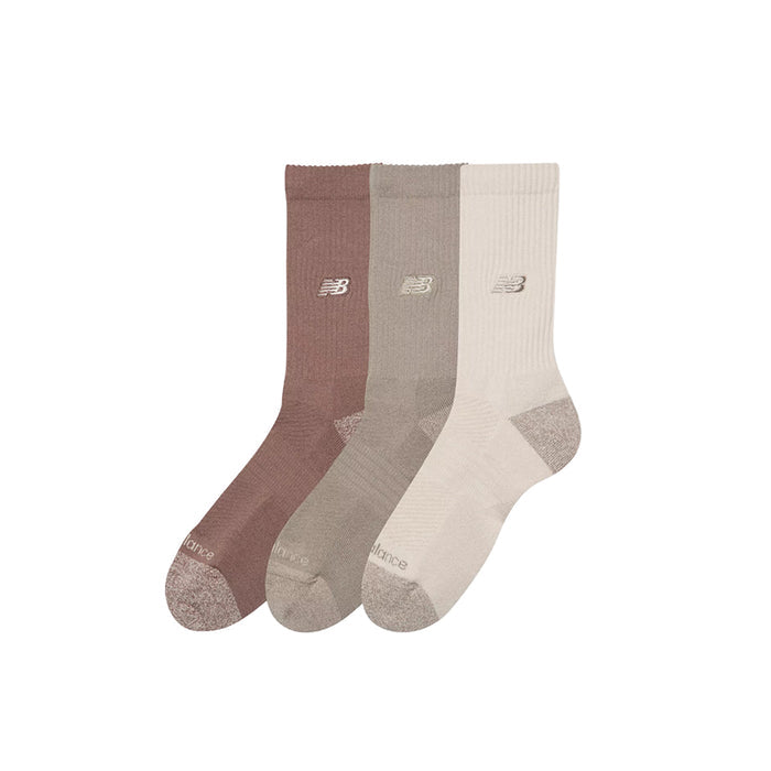 New Balance ACTIVE PREMIUM CREW 3-PACK, Linen/Arid Stone