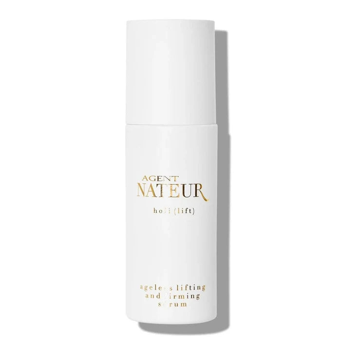 Agent Nateur Holi Lift Ageless Serum bottle showing the 50ml container with sleek packaging and product label.