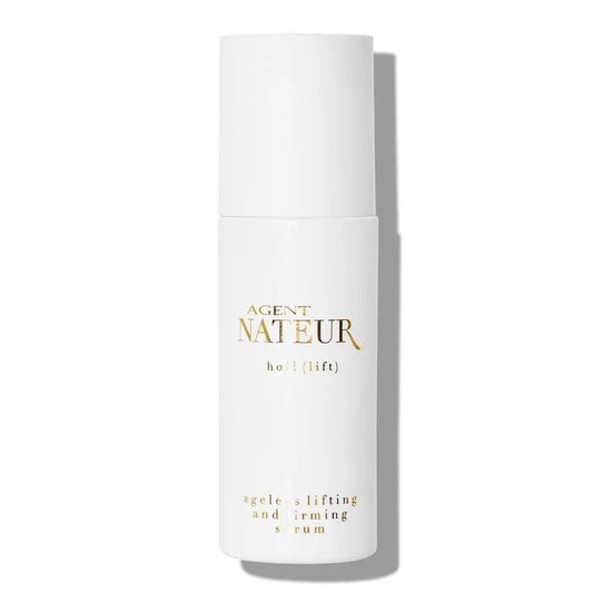 Agent Nateur Holi Lift Ageless Serum bottle showing the 50ml container with sleek packaging and product label.