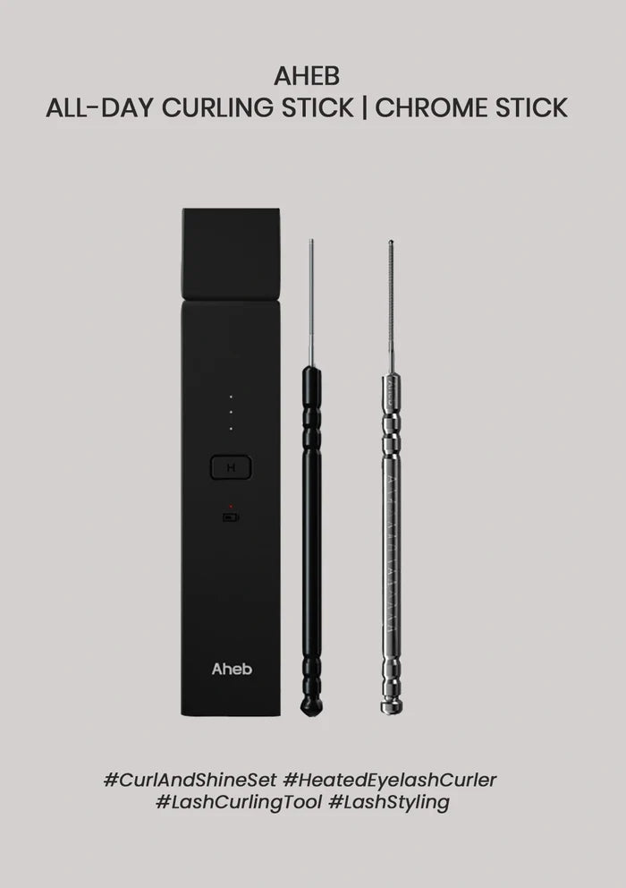 [AHEB] Curl & Shine Set (All-Day Curling Stick + Chrome Stick)