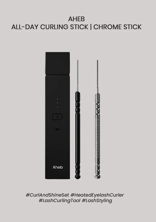 [AHEB] Curl & Shine Set (All-Day Curling Stick + Chrome Stick)
