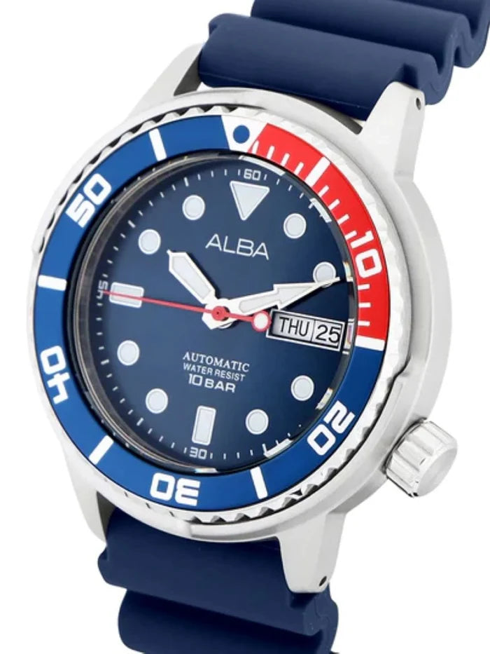 Alba Mechanical Blue 43mm Watch - AL4251X1