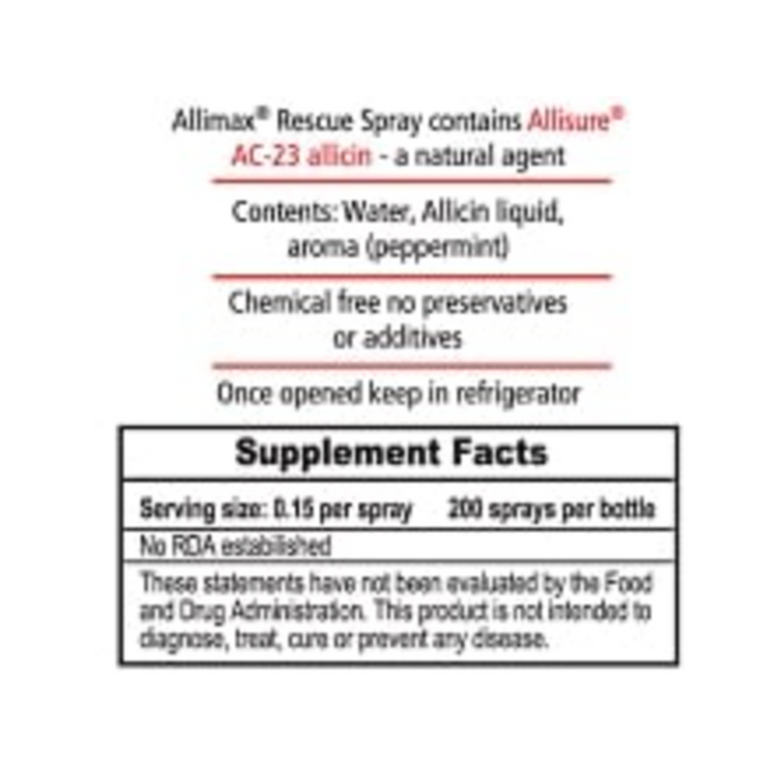 Allimax Rescue Spray by AlliMax Nutraceuticals