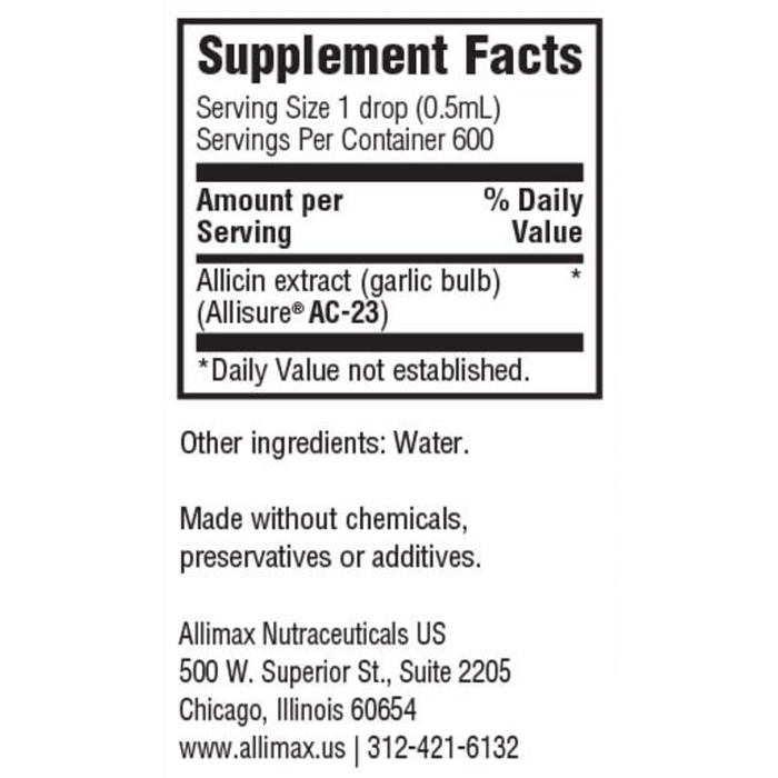 Allimed Liquid Dropper by AlliMax Nutraceuticals