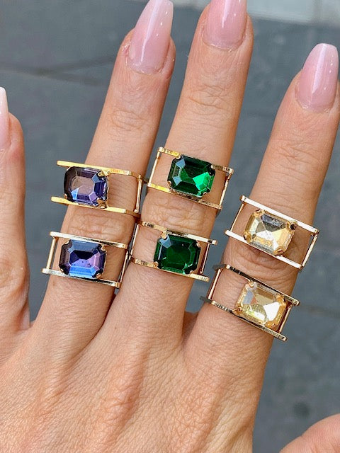 Anello Square Pearls