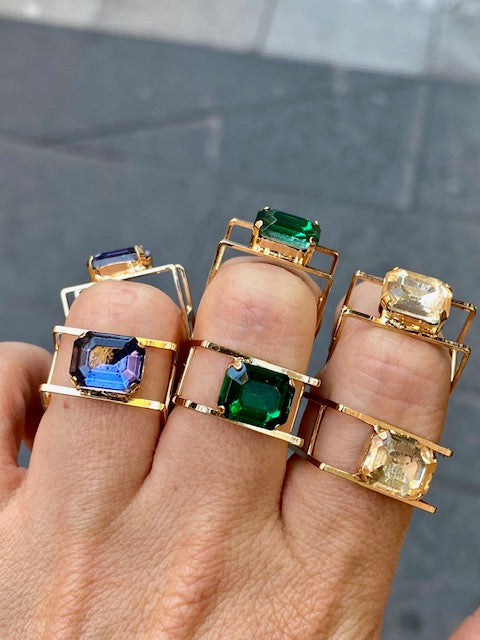 Anello Square Pearls