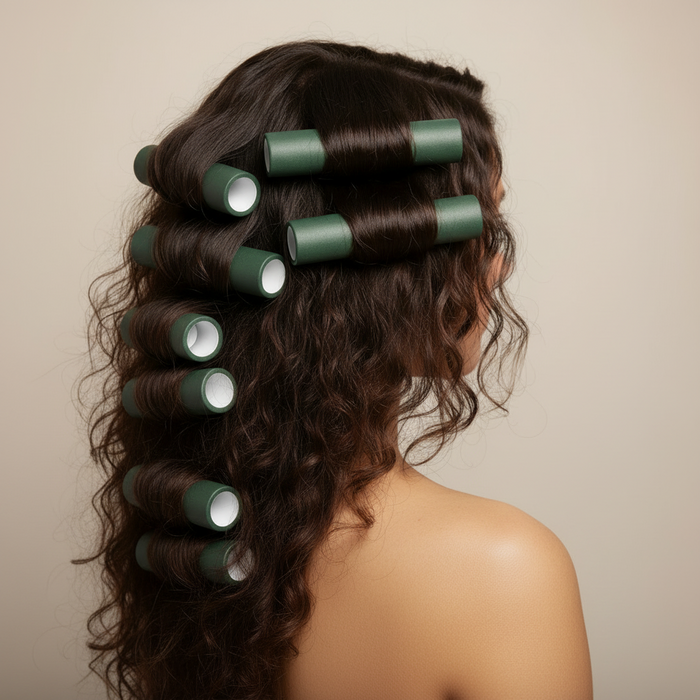 Annie Soft Twist Hair Rollers 1 Inch, 4 Count, Green