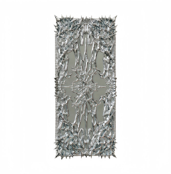 Silver 10-Color Eyeshadow Case (Full-Mirror Electroplated Finish)