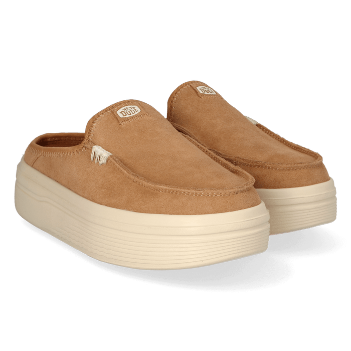 Austin Lift Classic Dames Instappers Suede Tan