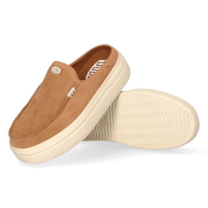 Austin Lift Classic Dames Instappers Suede Tan