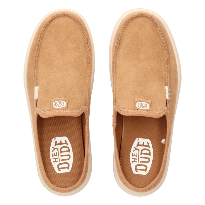 Austin Lift Classic Dames Instappers Suede Tan
