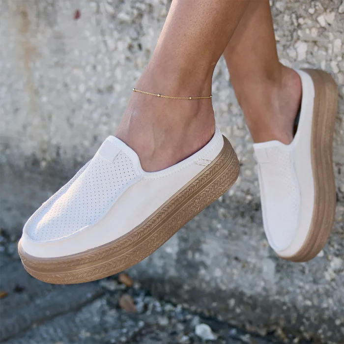 Austin Lift Espadrille Woven Dames Instappers Egret