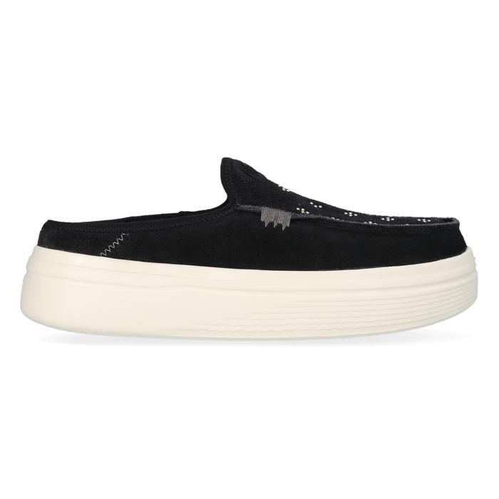 Austin Lift Suede Stud Dames Instappers Black