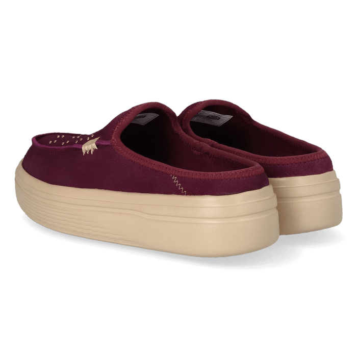 Austin Lift Suede Stud Dames Instappers Fig Purple