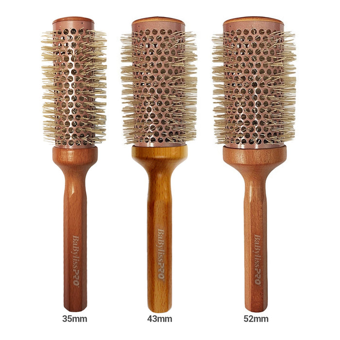 BabylissPro Circular Wood Brush - ikatehouse