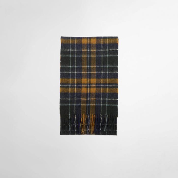 Barbour NEW CHECK TARTAN SCARF, Olive