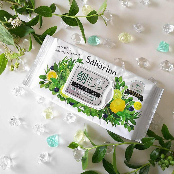 BCL Saborino Morning Face Mask Botanical 28 sheets