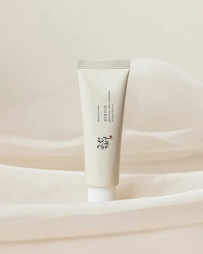 BEAUTY OF JOSEON Relief Sun Rice + Probiotics SPF 50+ PA++++ واقي شمسي كيميائي بالارز من بيوتي اوف جوسيون