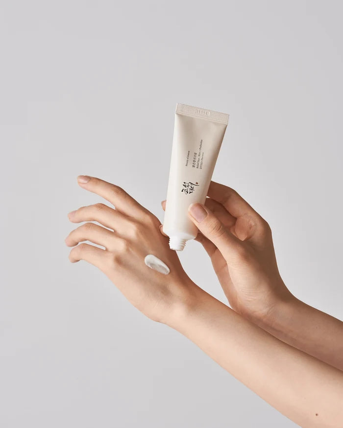BEAUTY OF JOSEON Relief Sun Rice + Probiotics SPF 50+ PA++++ واقي شمسي كيميائي بالارز من بيوتي اوف جوسيون