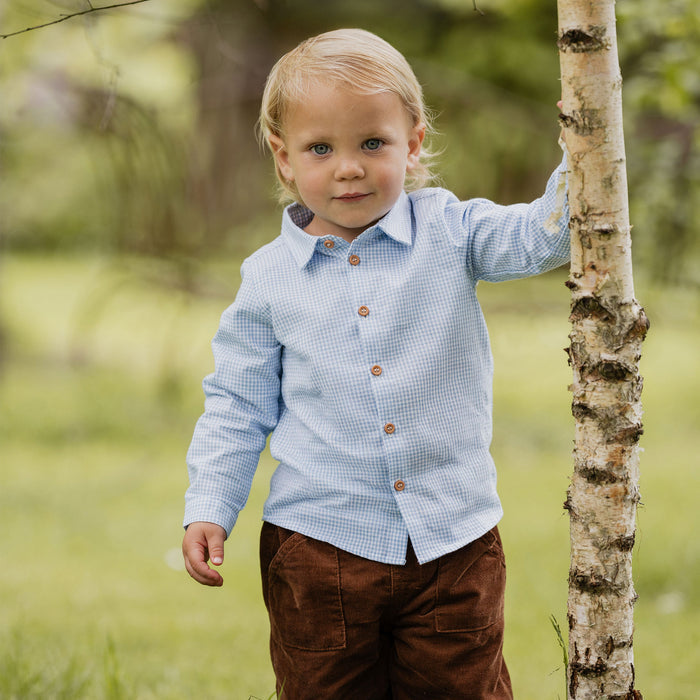 Bebe Jake Blue Check Shirt