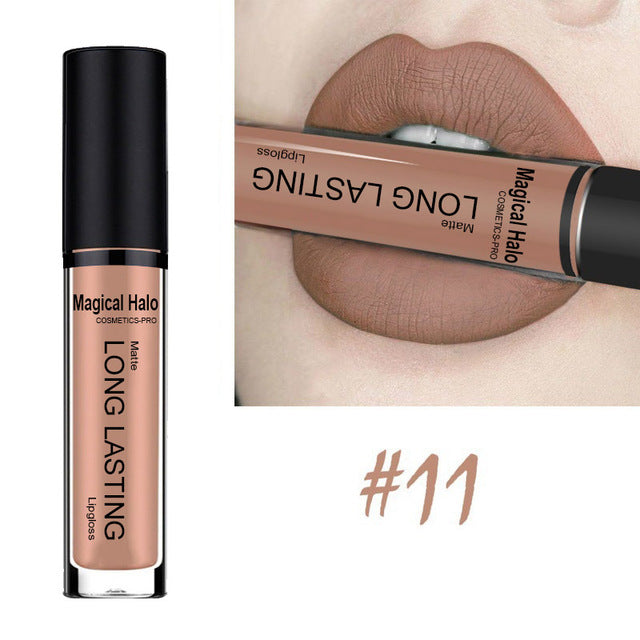 Best Lip Makeup 12 Colors Sexy Matte Velvet Long Lasting Lipgloss Liquid Lipstick Lip Gloss