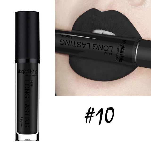 Best Lip Makeup 12 Colors Sexy Matte Velvet Long Lasting Lipgloss Liquid Lipstick Lip Gloss