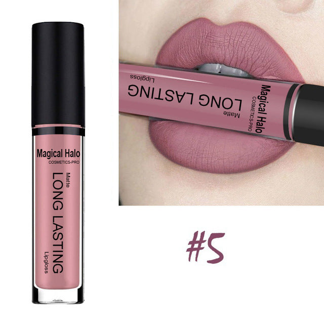 Best Lip Makeup 12 Colors Sexy Matte Velvet Long Lasting Lipgloss Liquid Lipstick Lip Gloss