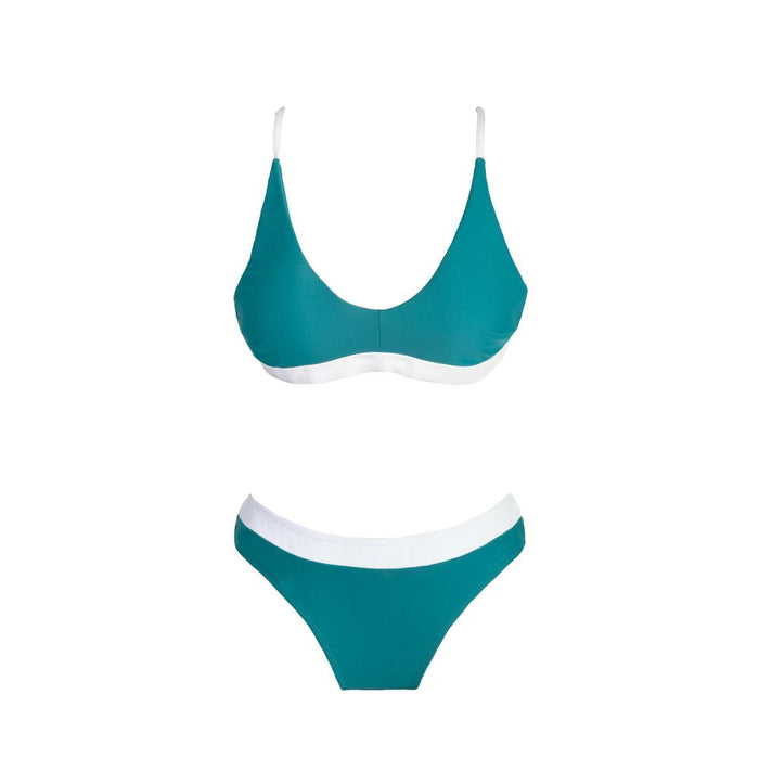 Bikini Reef Turquesa Blanco
