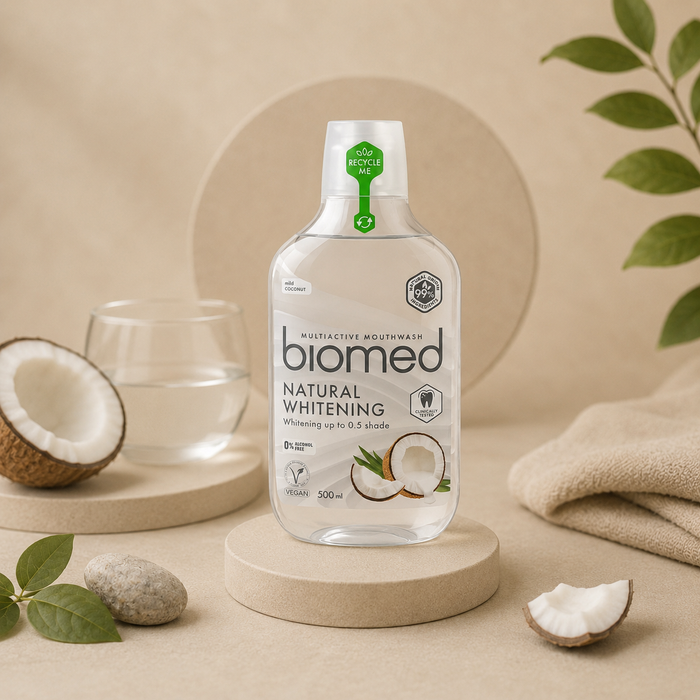 Biomed - Multiactive Mundskyl Natural Whitening - 500 ml.