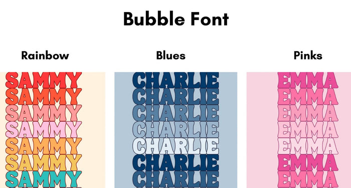 Blanket- Repeat Name Rainbow