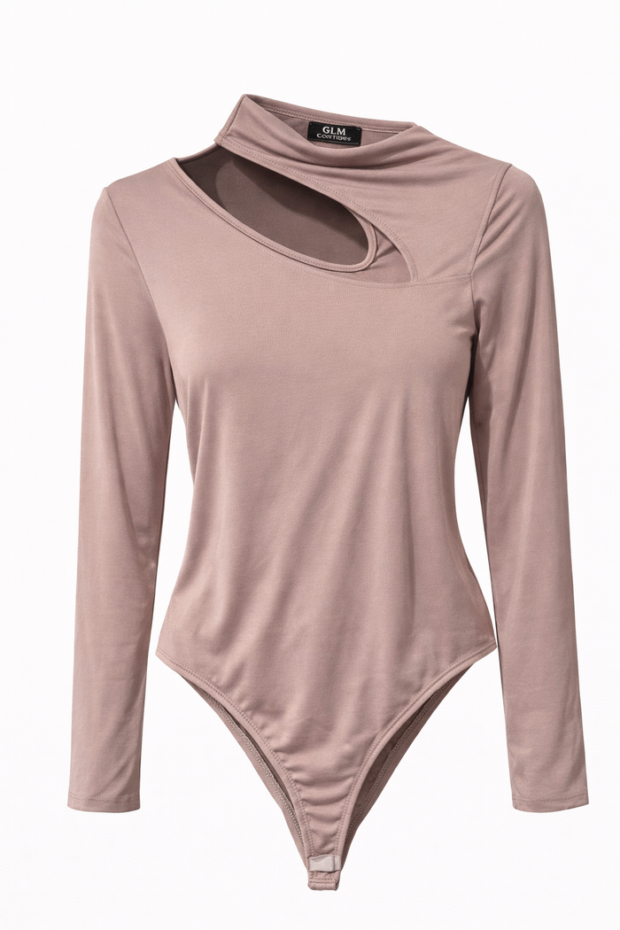 Body Asimmetrico Milk Chocolate - Glm Couture