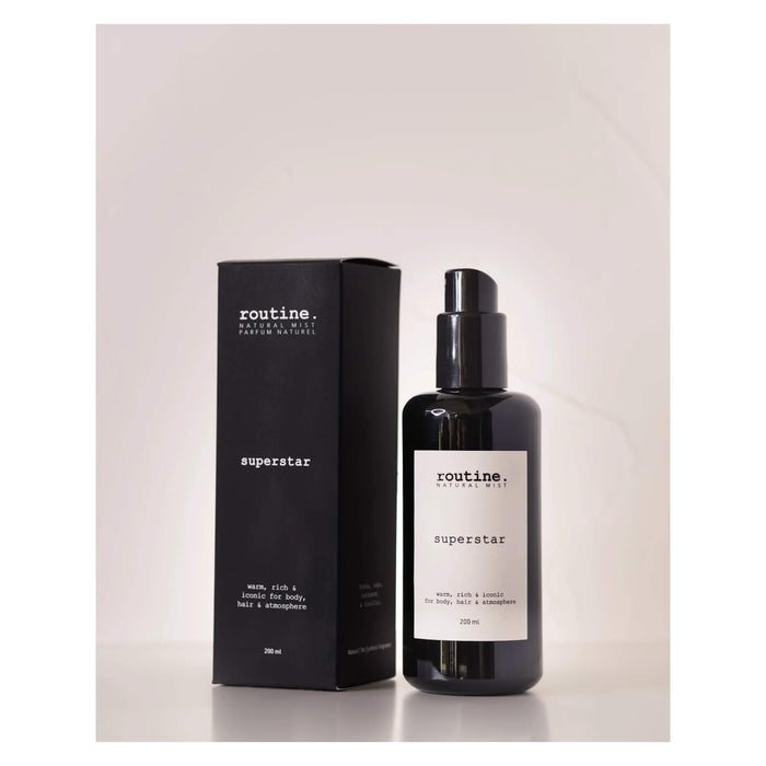 Routine Body, Hair & Atmosphere Mist - Superstar Box & Bottle