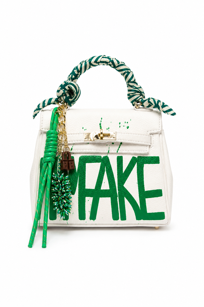 Borsa Fake Luxury Kelly Latte e Menta - Glm Couture
