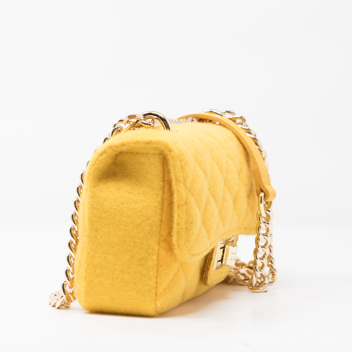 Borsa in Pelle e Lana Cocò Medium GLM COUTURE