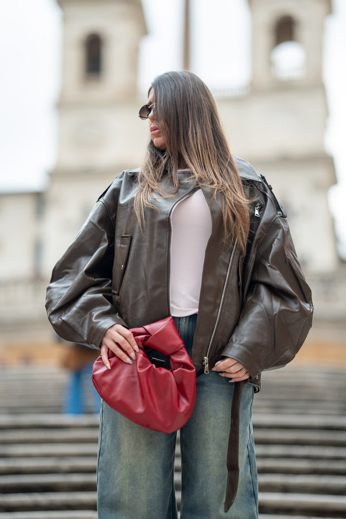Borsa Knot Burgundy