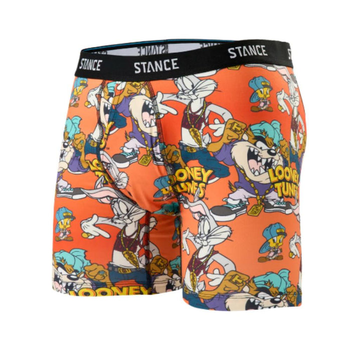 Boxer Men Stance Loonew Tunes Brief Orange Black