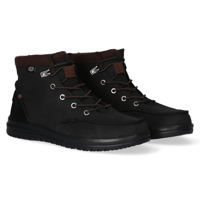 Bradley Leather Heren Boots Black
