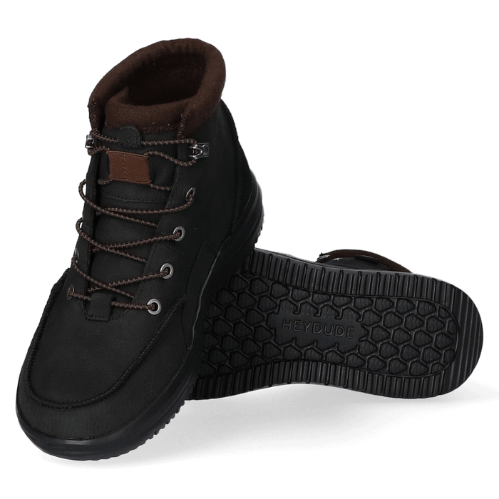 Bradley Leather Heren Boots Black