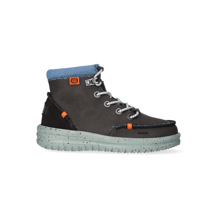 Bradley Youth Leather Boots Black