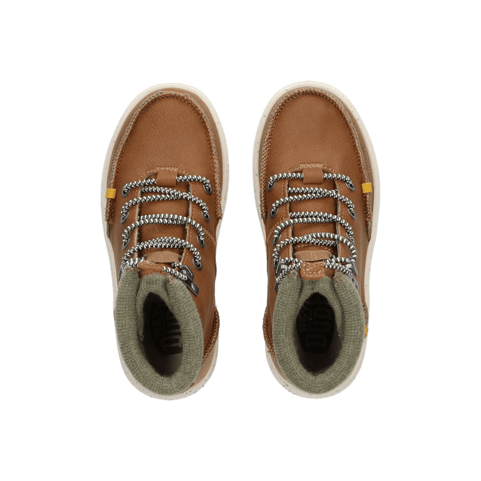 Bradley Youth Leather Boots Walnut