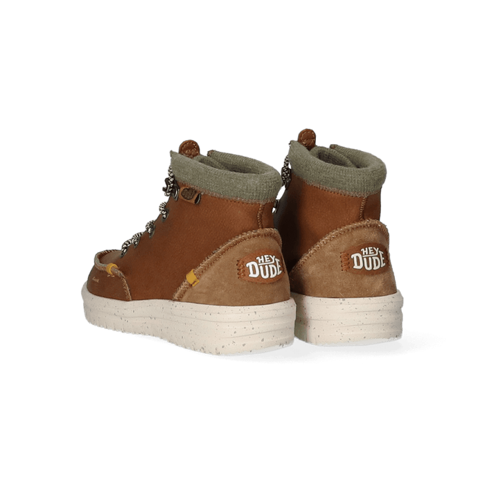 Bradley Youth Leather Boots Walnut