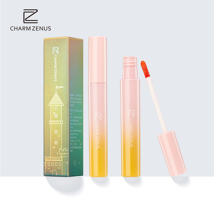 Brand CHARM ZENUS Makeup Lip Gloss For Girls Waterproof Liquid Lipstick Long Lasting Women Makeup
