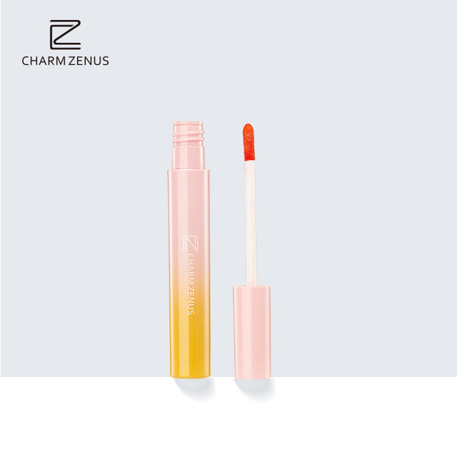 Brand CHARM ZENUS Makeup Lip Gloss For Girls Waterproof Liquid Lipstick Long Lasting Women Makeup